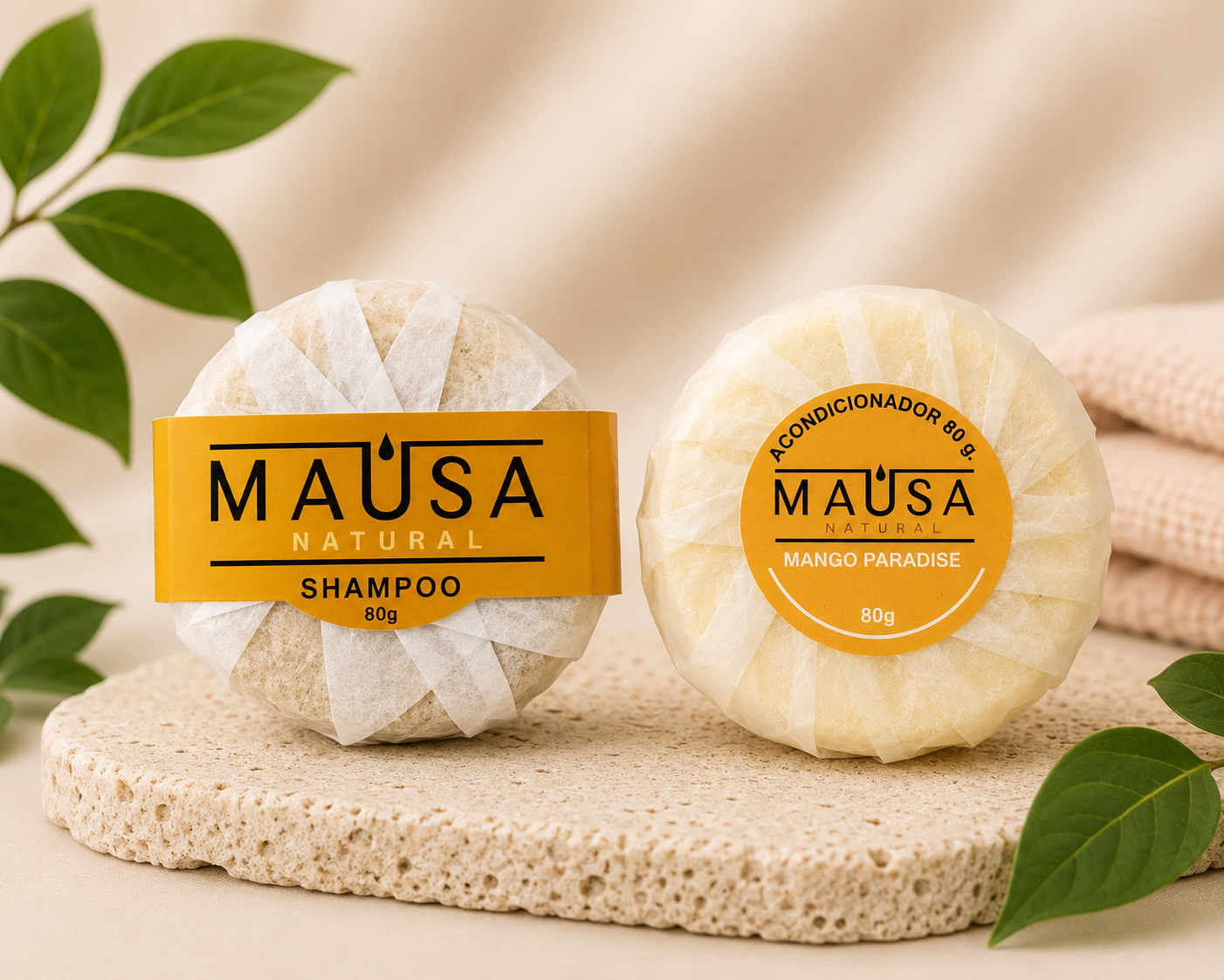 Shampoo & Conditioner Bar Set – Nourishing Hair Care Duo