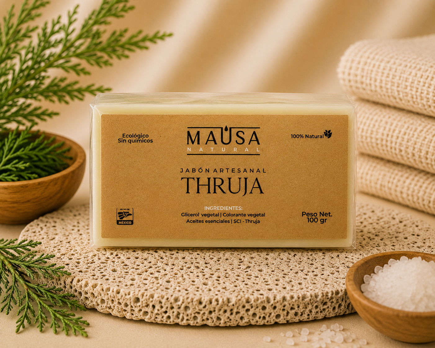 Thruja Soap Bar – Handmade Refreshing & Purifying Soap | 100g