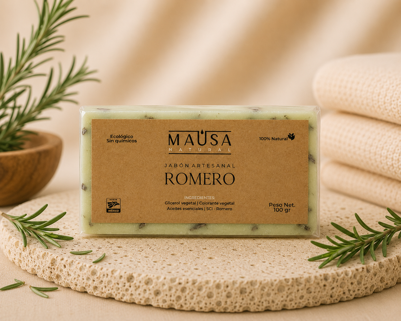 Rosemary Soap Bar (Romero) – Handmade Refreshing & Purifying Cleanser | 100g